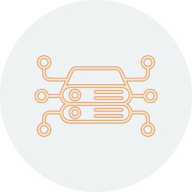 Devre kartı simgesi, teknoloji konsepti