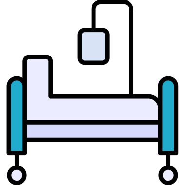 Mobilya simgesi ve vektör illüstrasyonu beyaz arkaplanda izole edildi