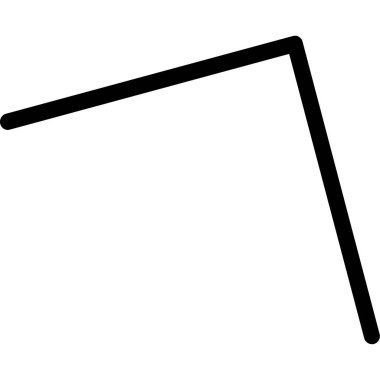 Beyaz arkaplanda izole edilmiş ok simgesi, vektör illüstrasyonu