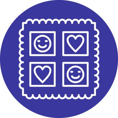 Bir kalp simgesinin vektör illüstrasyonu