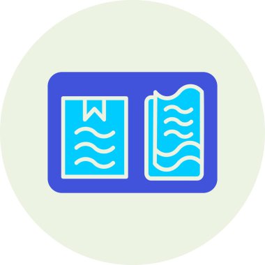 Kitap. Web simgesi basit illüstrasyon