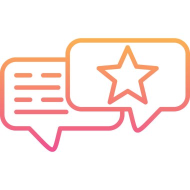 Sohbet simgesinin vektör illüstrasyonu