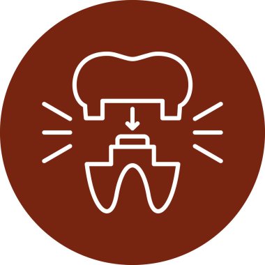 Diş. Web simgesi basit illüstrasyon