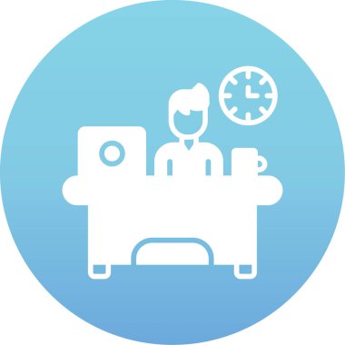 Bir doktor simgesinin vektör çizimi