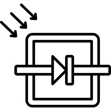 video oynatıcı ikon ana hatları vektörü. çalma oyuncusu