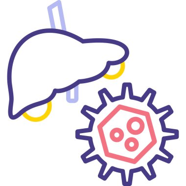 Virüs. Web simgesi basit illüstrasyon