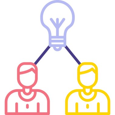 ampul vektör simgesi modern basit illüstrasyon