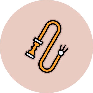 Modern ve renkli tarzın vektör simgesi