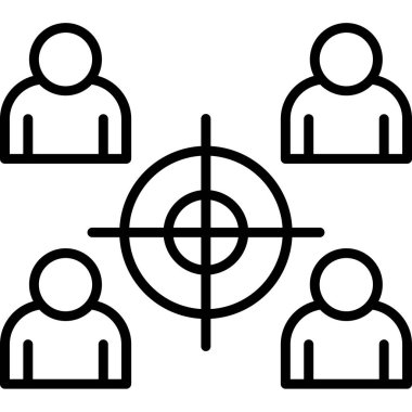 Hedef. Web simgesi basit tasarım