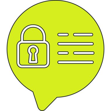 Asma kilit simgesi. Web için vektör kilit vektör simgelerinin özet çizimi