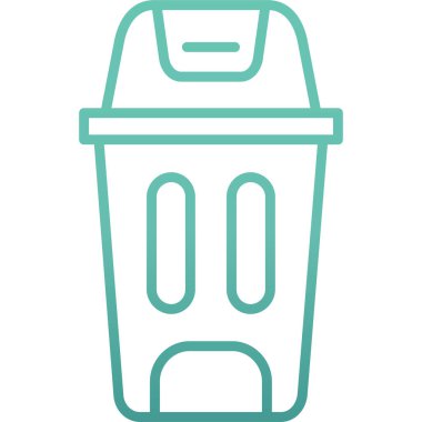 Çöp kutusunun vektör illüstrasyonu, çöp kutusu