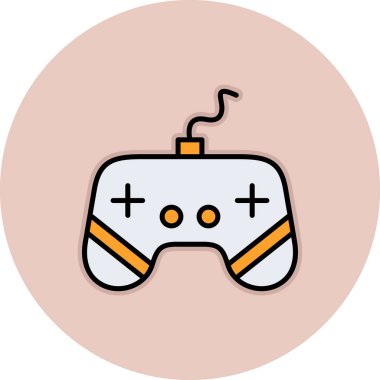 oyun simgesi, modern basit tasarım illüstrasyonu