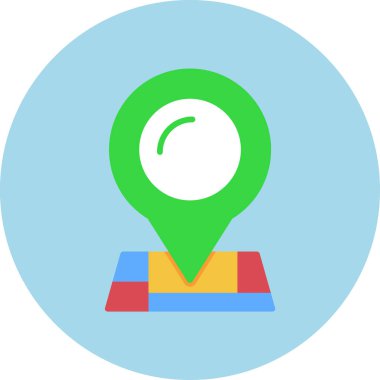 konum haritası pin simgesi düz biçimli