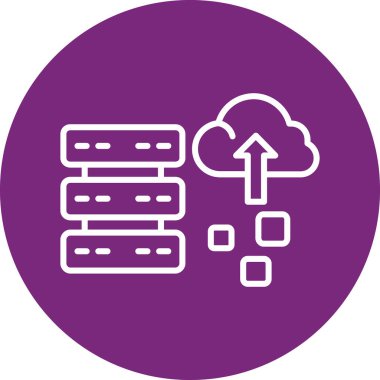 Sunucu. Web simgesi basit tasarım