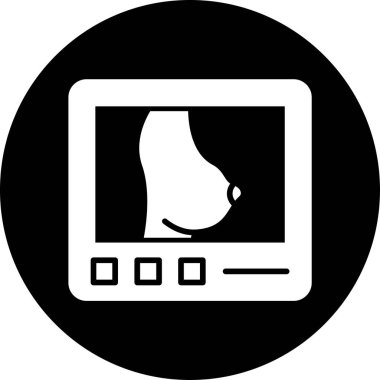 Bilgisayar monitörü simgesi. vektör illüstrasyonu