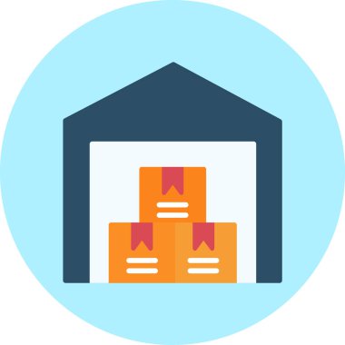 Bina. Web simgesi basit illüstrasyon