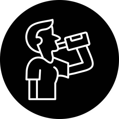 Bir insan simgesinin vektör illüstrasyonu