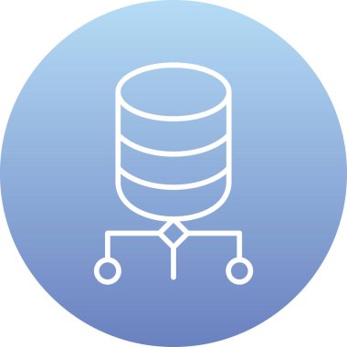 veri merkezi simgesi vektör illüstrasyonu