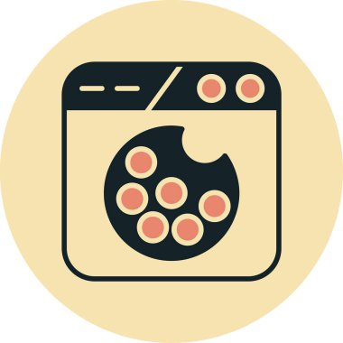 vektör çizimi, çamaşır makinesinin basit simgesi