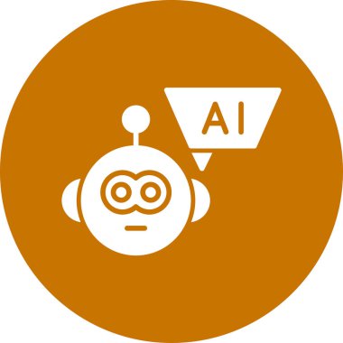 AI simge vektör çizim