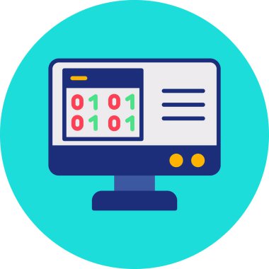 veri merkezi simgesi vektör illüstrasyonu