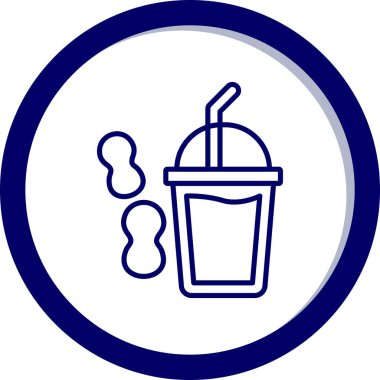 Bir kahve simgesinin vektör çizimi