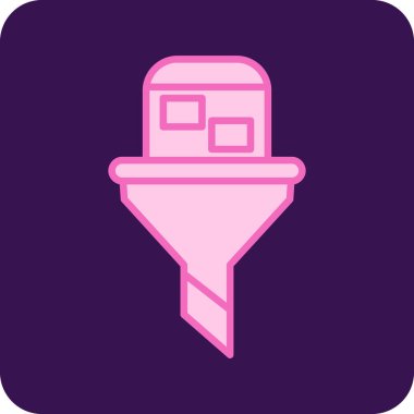 Duş. Web simgesi basit illüstrasyon