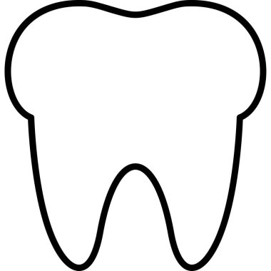 Diş ikonu, vektör illüstrasyonu