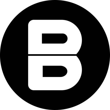 b 'nin vektör illüstrasyonu