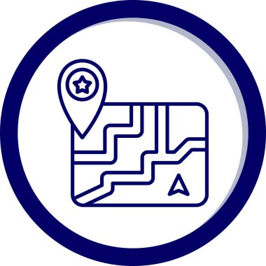 Moda biçimi izole edilmiş arkaplanda harita işaretleyici konumu simgesi