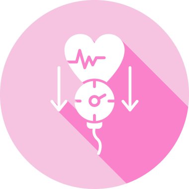 Kalp ikonu vektör illüstrasyonu