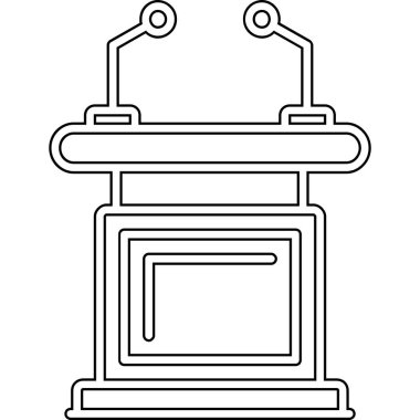 Kitaplı masa, izole edilmiş simge