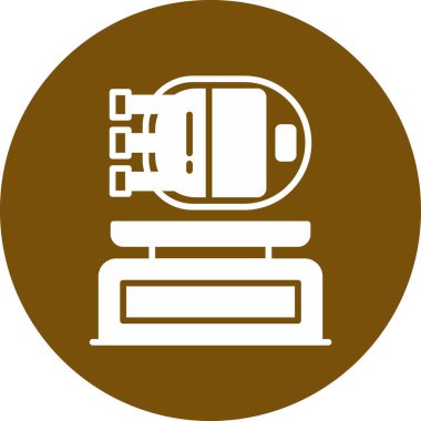 Modern b 'nin vektör illüstrasyonunda gaz ikonu yok