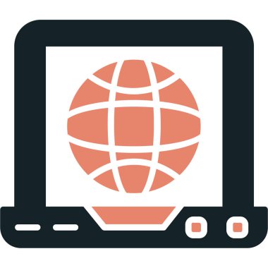 Internet ağ vektör simgesi