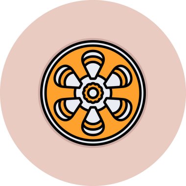 fan simgesi vektör illüstrasyon tasarımı