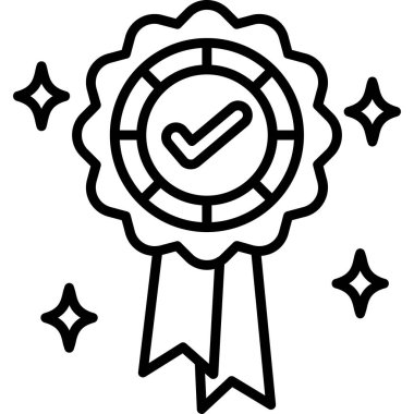 Madalya ikonu. özet ödül vektör simgesi