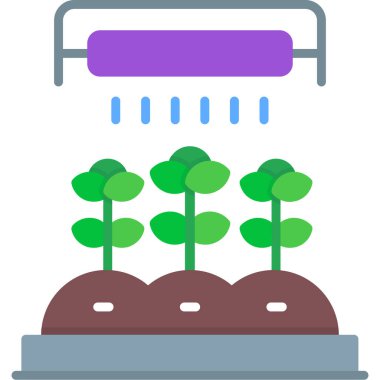 Bahçe. Web simgesi basit illüstrasyon