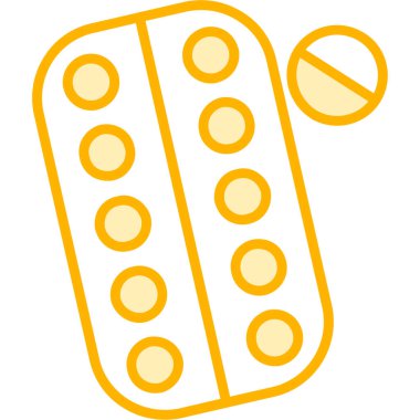 hap simgesi, vektör illüstrasyonu