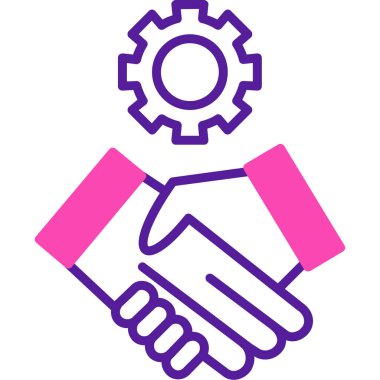 İş simgesinin vektör illüstrasyonu