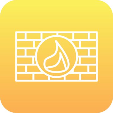 ateş simgesi dijital vektörü