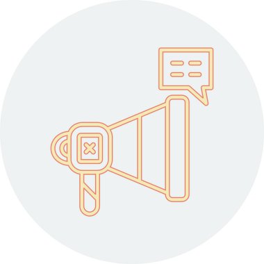 Kampanya web simgesi. Basit tasarım. vektör illüstrasyonu