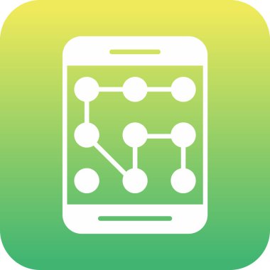 Benzersiz mobil uygulama vektör simgesi