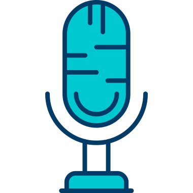 Podcast simge vektör çizim