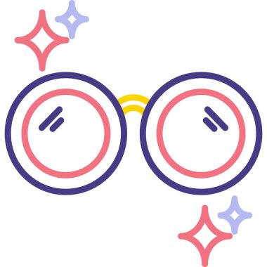 Beyaz arkaplanda renkli retro sinema çerçeve simgesinin vektörü