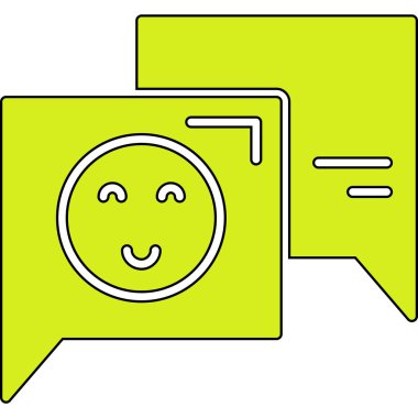 Sohbet simgesi vektör illüstrasyonu