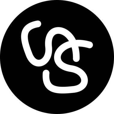 S harfli s harfinin vektör çizimi