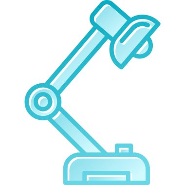 robotik kol ikonu vektör illüstrasyon tasarımı