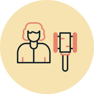 İnsan simgesinin vektör illüstrasyonu