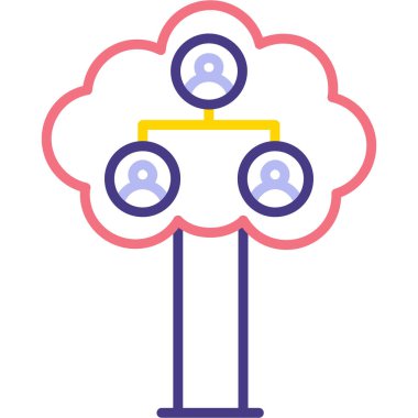 Kolayca düzenleyebilen ya da düzenleyebilen bulut hesap vektörü simgesi