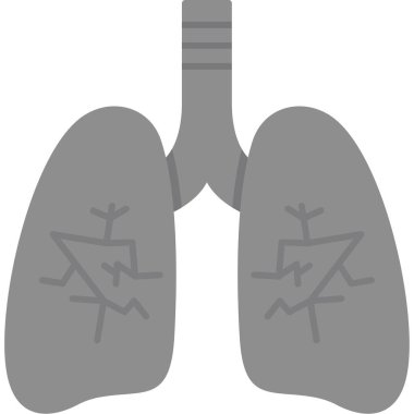 Akciğer simge vektör çizim